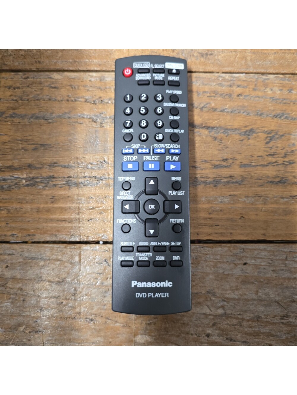 Original Panasonic EUR7631290 Remote Control DVD-S54 OEM Tested No Back Cover